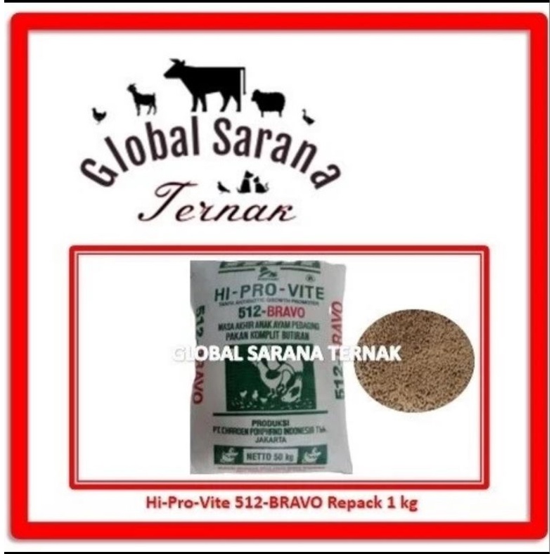 Pur Ayam Pedaging (512-BRAVO) Repack 1 kg