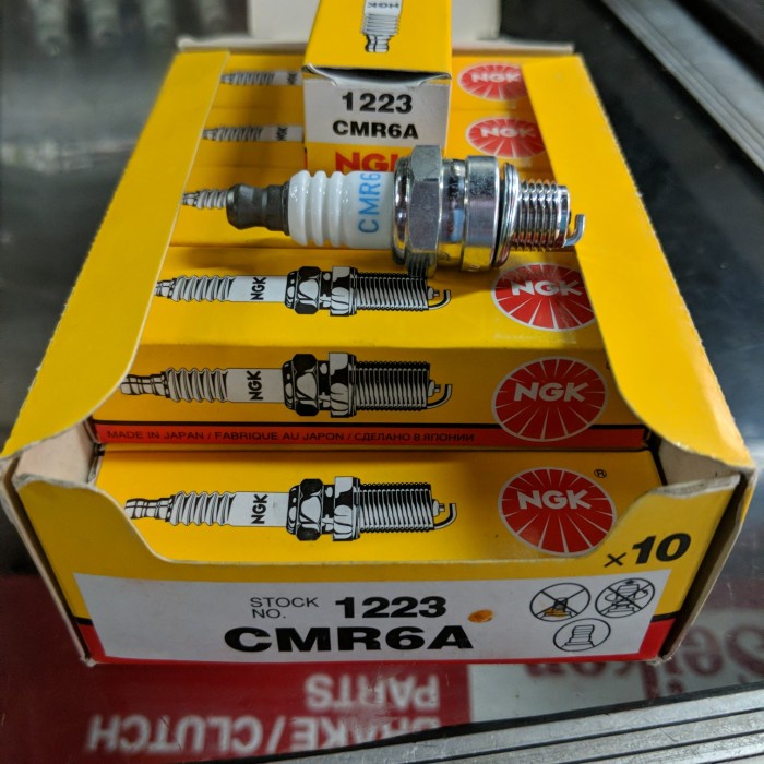 busi ngk cmr6a cmr 6 a busi mesin potong rumput dll original per pcs