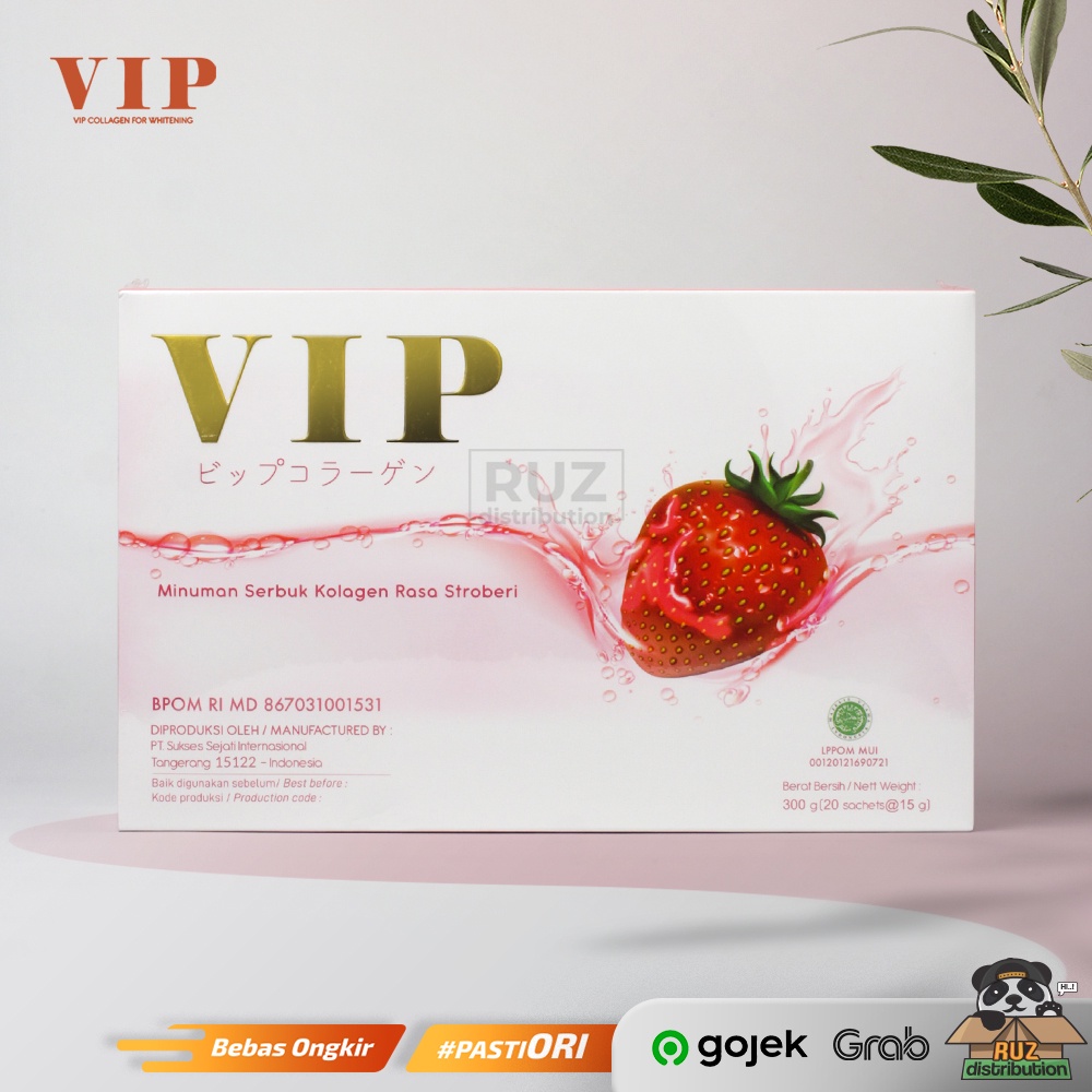 VIP Collagen Tripeptide Drink - Suplemen Pemutih kulit Halus Glowing