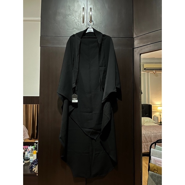 French Khimar black brand saleeha elmas lancip NWT