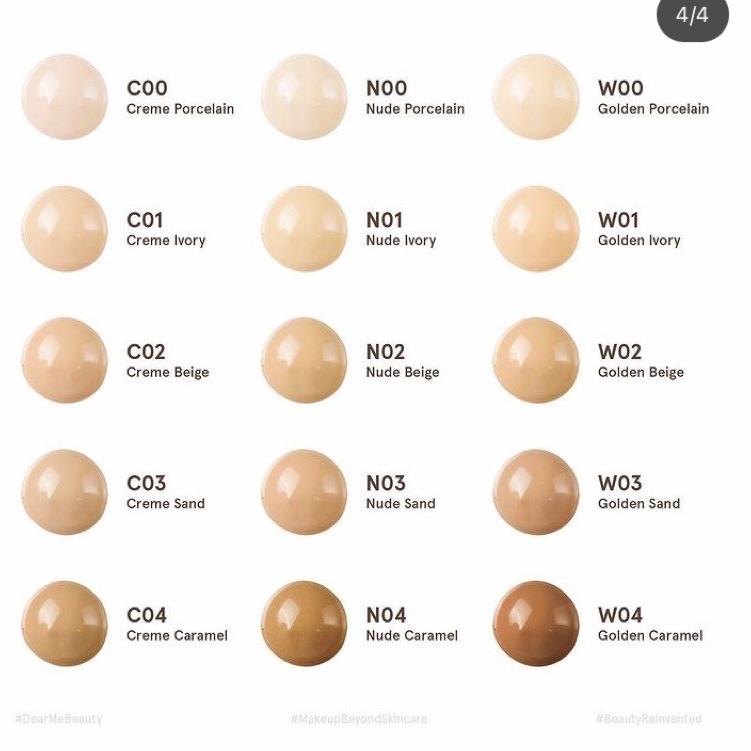 trxDd2D7 NEW Dear Me Beauty Airy Poreless Fluid Foundation - Shade Creme Nude Golden Porcelain Ivory