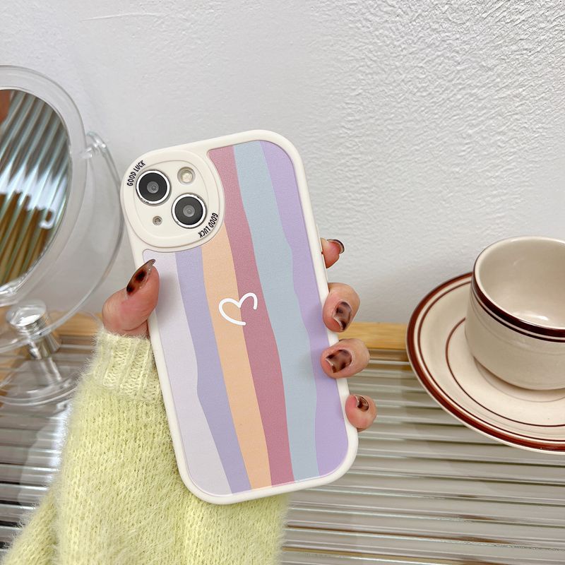 Couples Line Rainbow Soft Case Xiaomi Redmi 9C 9C 9T 10A 10C Note 7 8 9 10 11 Pro 11S 10S Silicone Protect Cover plane