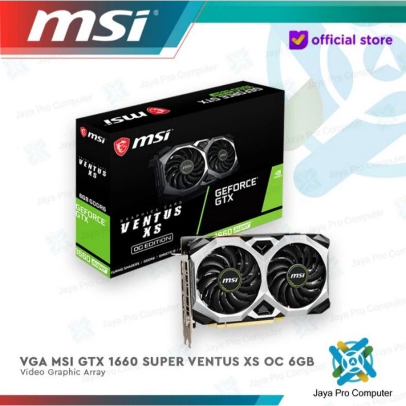 VGA MSI Geforce GTX 1660 Super Ventus 6GB - DDR5