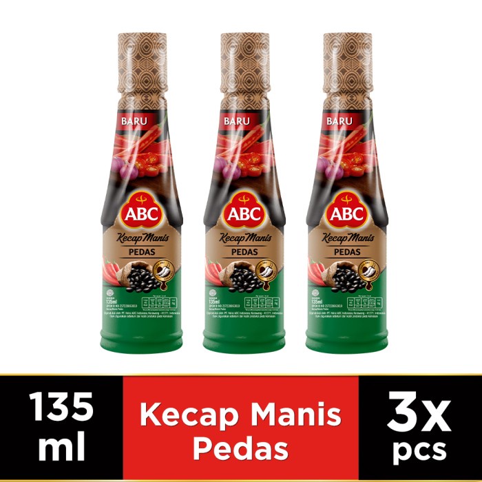 

ABC Kecap Manis Pedas 135 ml - Multipack 3 pcs