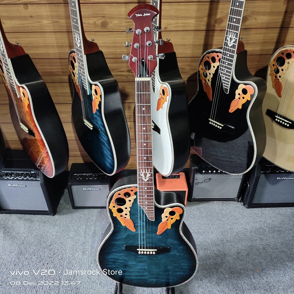 Gitar Akustik elektrik Ovation Merk Venz Schet HQ