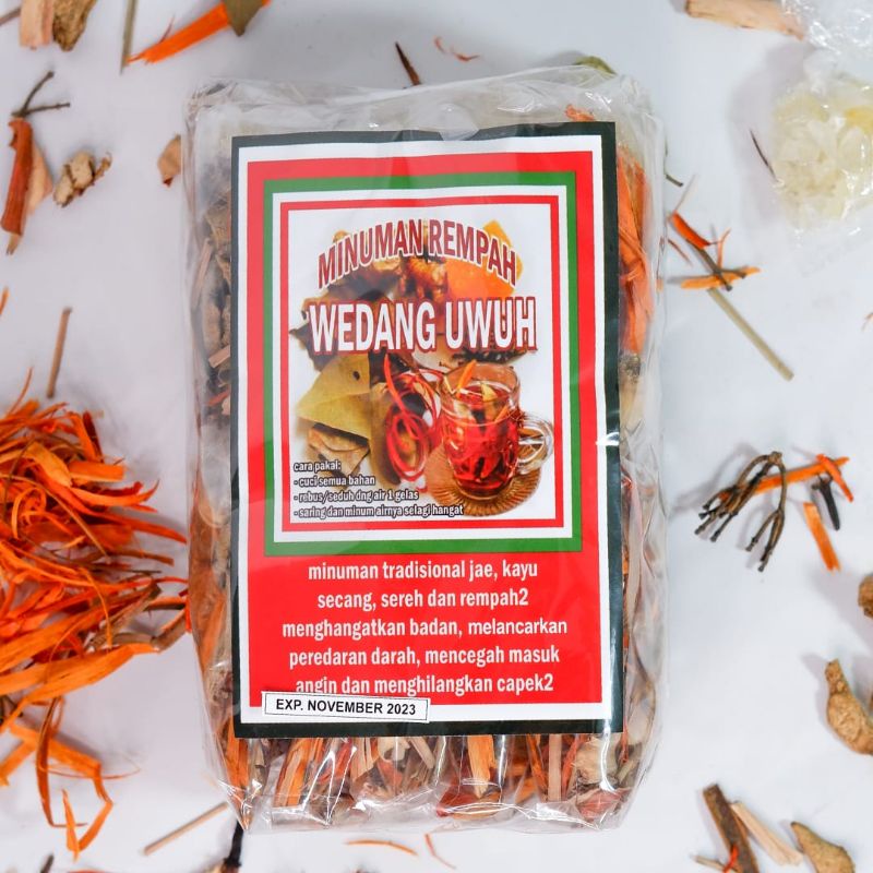 

Wedang Uwuh Minuman halal termurah 1 Pack isi 10 pcs