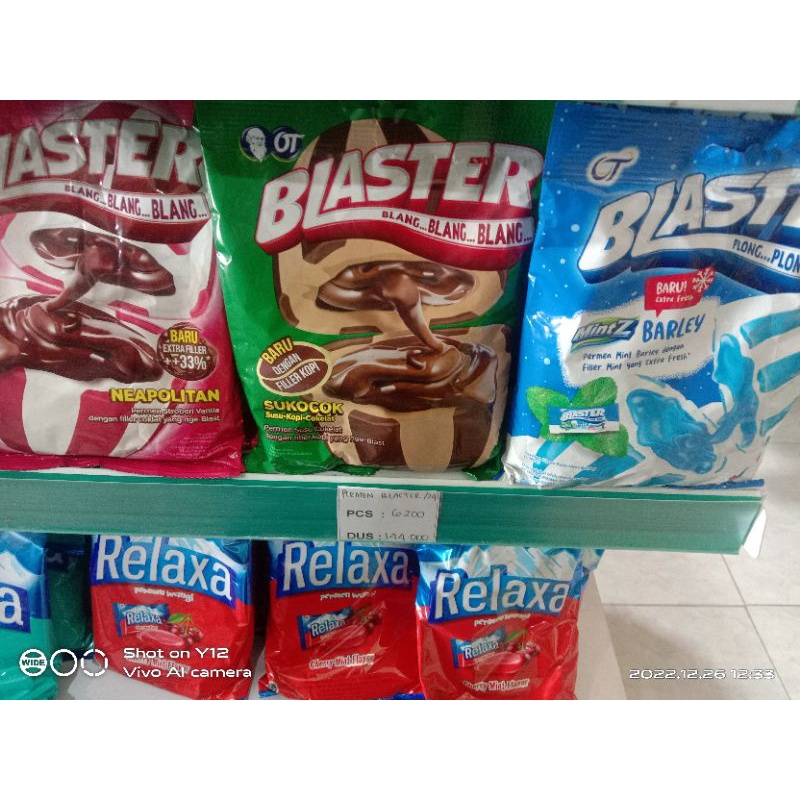 Permen Blaster isi Coklat 50 butir 125 gram / Permen Blaster Murah