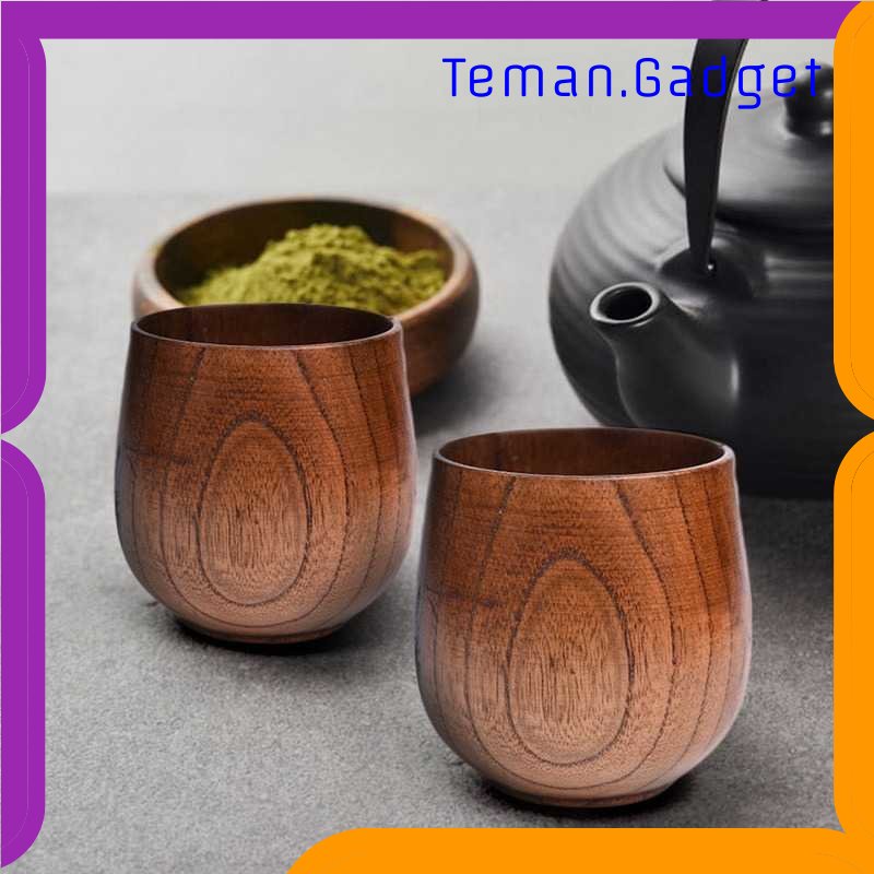 TG - DPR INOARS Gelas Kayu Wooden Natural Cup - CLO470