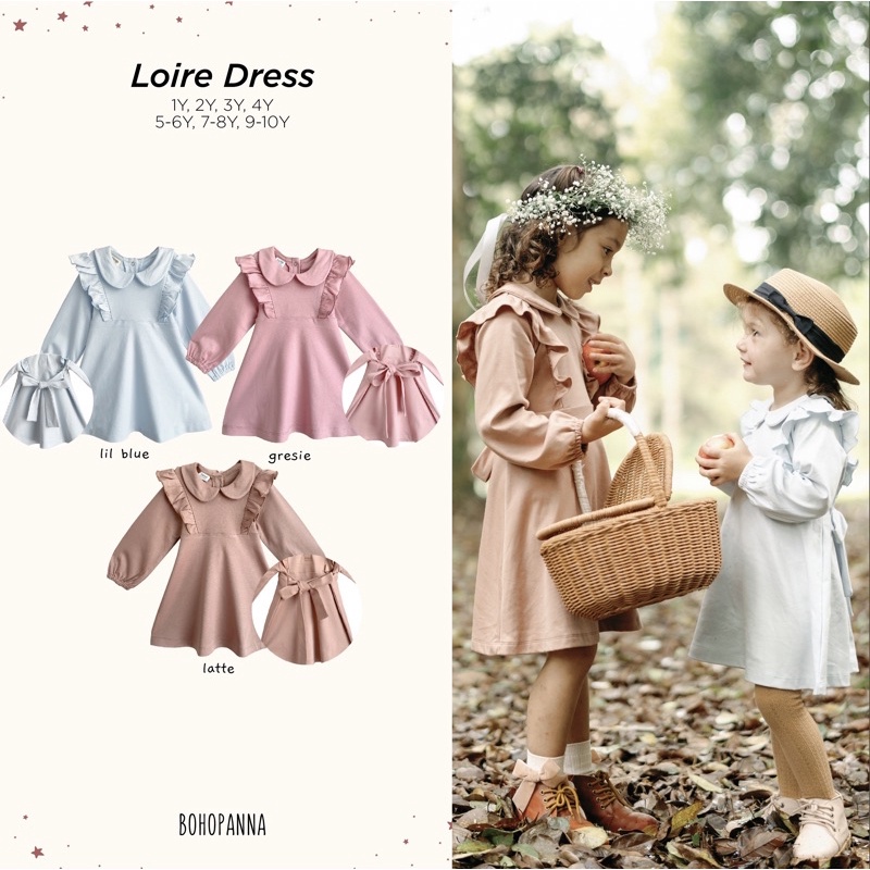 BOHOPANNA - LOIRE DRESS - DRESS ANAK PEREMPUAN