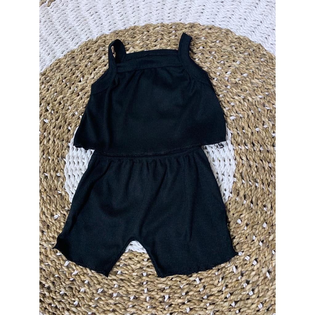 BEFAST - ZFC SETELAN ANAK FELICIA / Set Anak Singlet Kiddy / Setelan Polos Bahan RIB / Oneset Anak-Anak Perempuan / Pakaian Santai Anak / Set Atasan Singlet+Celana Pendek / Fashion Anak Terlaris / Termurah