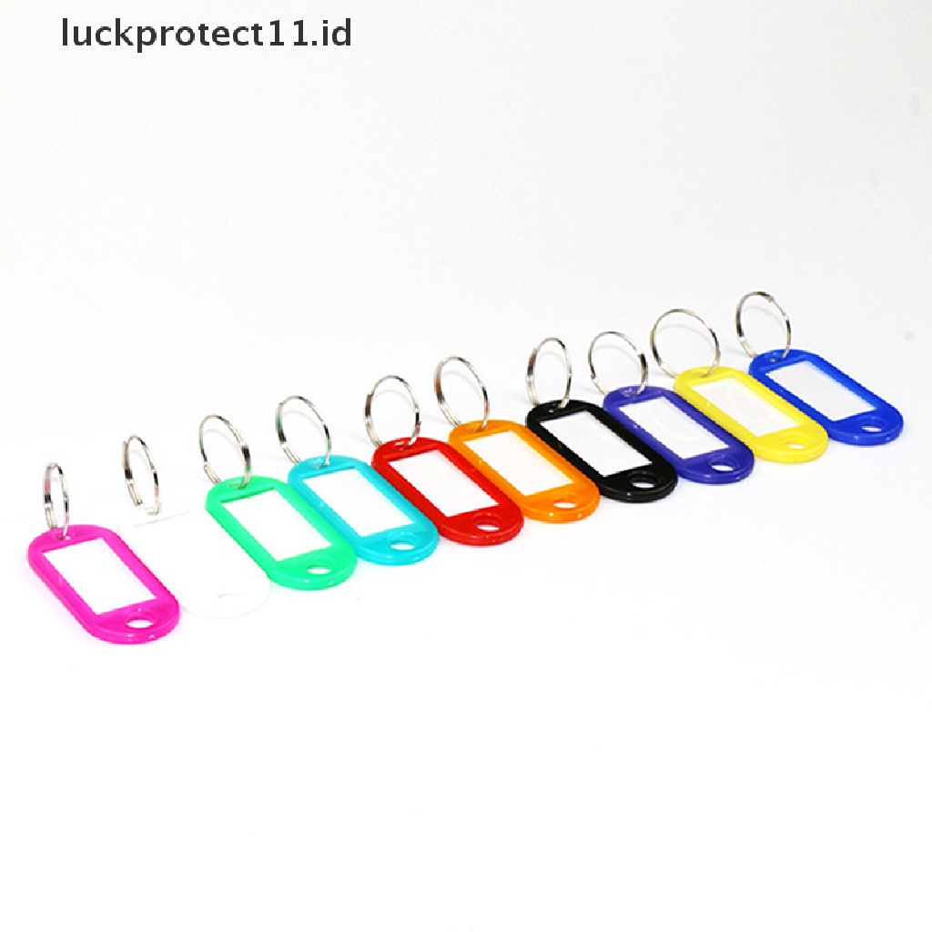 /Fashion Hot// Fashion// 30pcs Multicolor Gantungan Kunci Key ID Label Tag Kartu Klasifikasi Nomor Hotel.