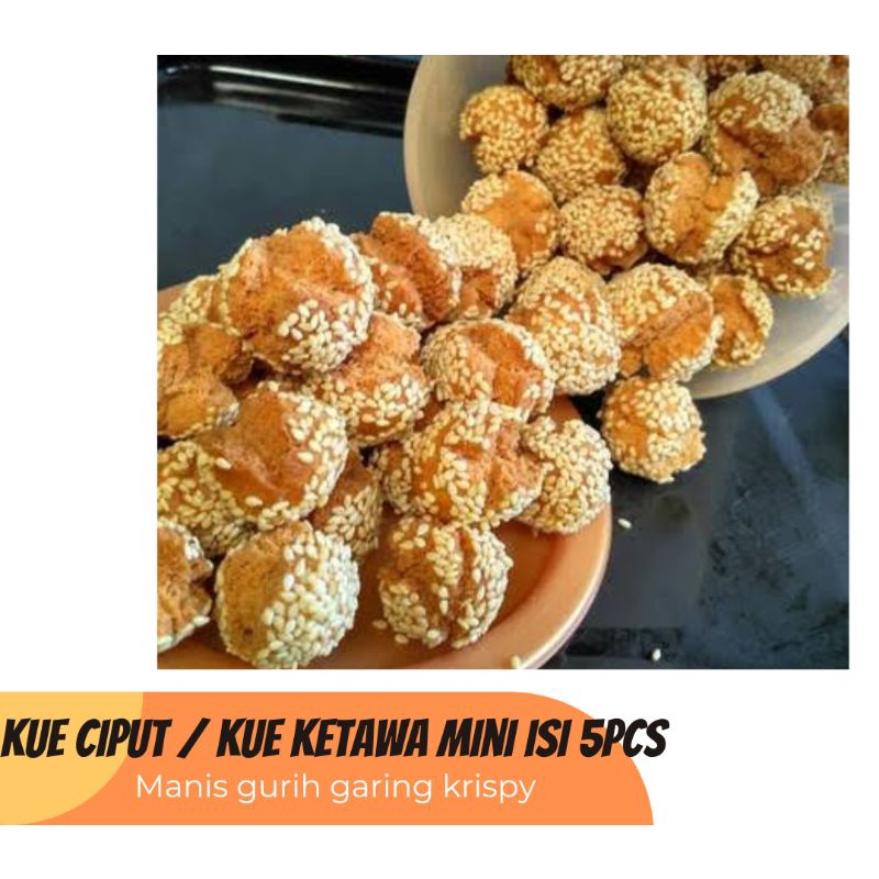 

Kue ciput wijen / kue ketawa mini isi 5pcs