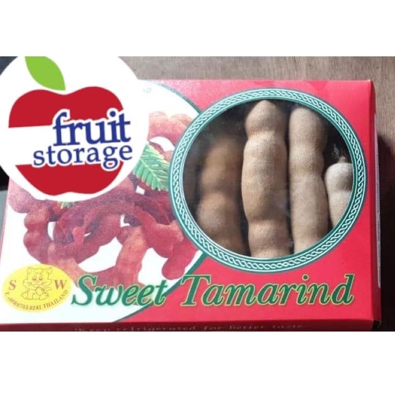 

(J-O5O(✪) Tamarind 500gr Buah Asam Thailand Asem Bangkok Sweet Tamarin Manis 500 gram gr bisa cod