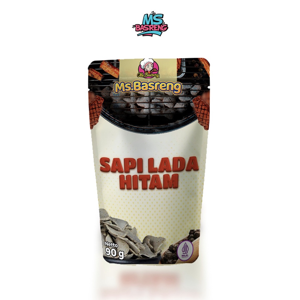 

Basreng Ms.Basreng - Keripik Bakso Goreng Rasa Sapi Lada Hitam 90gram
