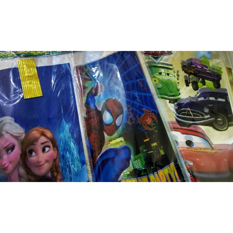 Kantong Snack Ultah Karakter / Plastik Snack / goodie bag / kantong ultah / plastik ultah Besar uk 2