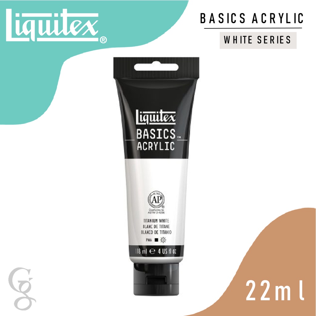 

Liquitex Basics Acrylic Color Paint 22ml | Liquitex Cat Lukis Akrilik 22ml | White Series