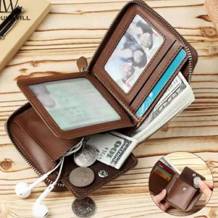 ➪ Dompet Kulit pria Baellery Original. Dompet Pria resleting ✻ ▼