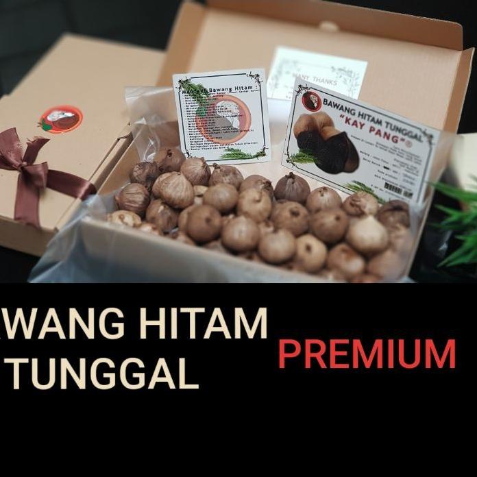 

READY ✅Bawang Hitam Tunggal 1 Kg / Black Solo Garlic/ Bawang Lanang Hitam|SQ3