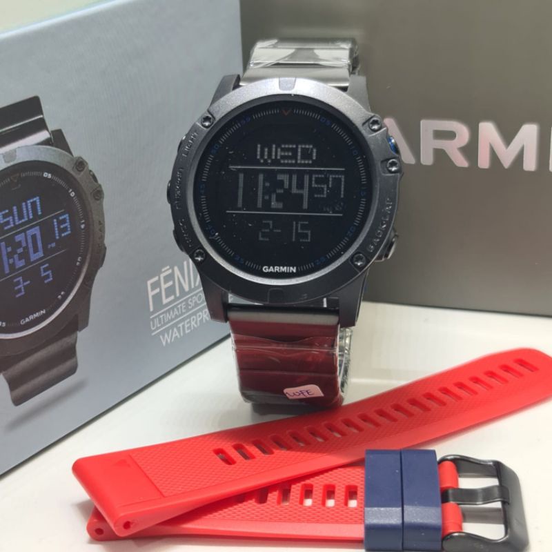 COD Jam Tangan Pria Garmin Digital fenix 5 Free tali rubber
