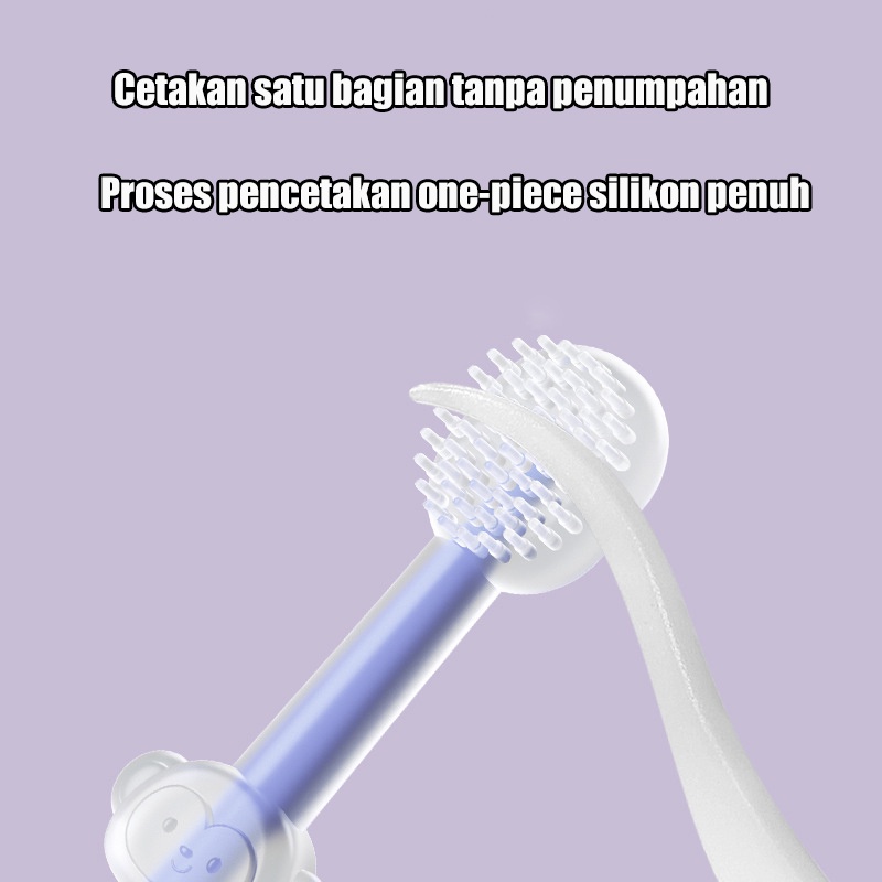 Sikat gigi bayi sikat lidah bayi 3in1 ppsu baby oral care sikat gigi silikon ppsu