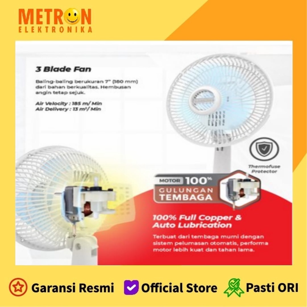 MASPION F 18 DE KIPAS ANGIN / DESK FAN 7 INC / F18DE