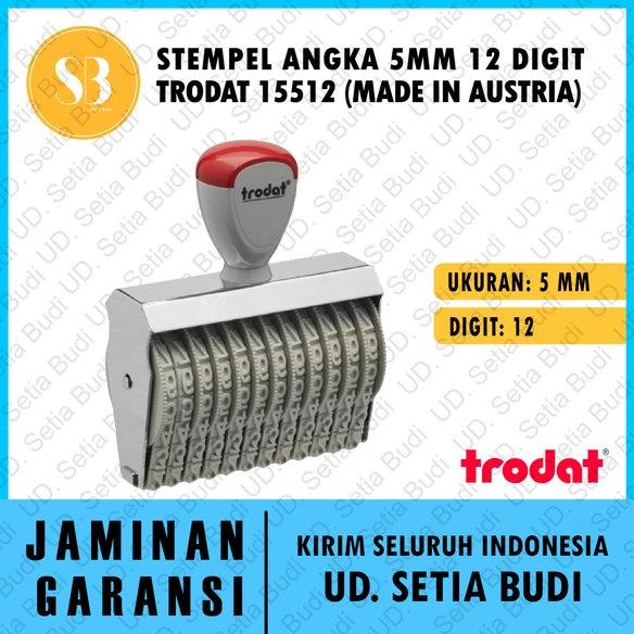 

Terlaris Stempel Angka 5mm 12 Digit Trodat 15512 Made in Austria Termurah