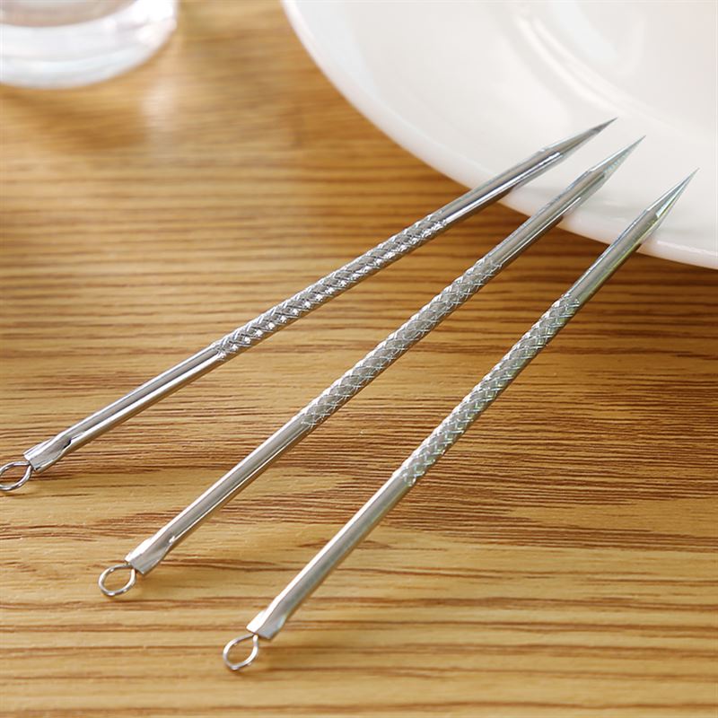 Pinset Komedo 2 in 1 / Alat Pencet Jerawat Komedo -  Jarum Penusuk Komedo Jerawat