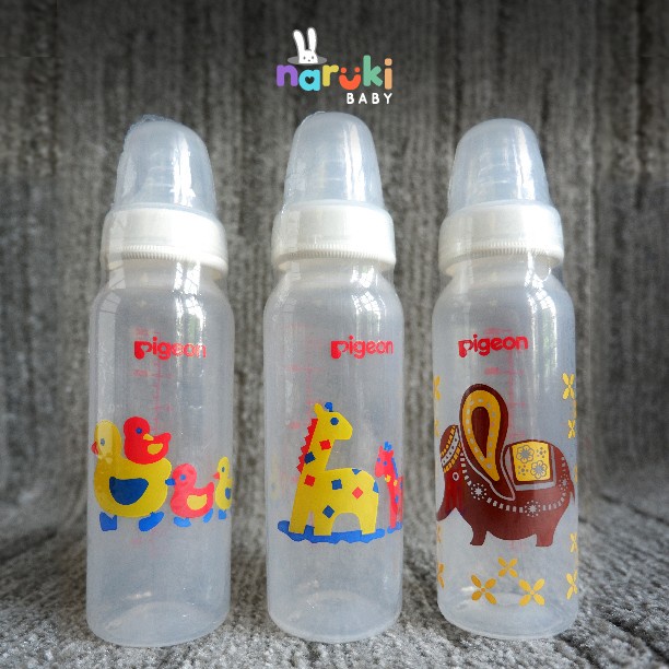 Dot Paket Botol Susu Pigeon 240Ml Peristaltic Nipple Paket Hemat 3 Pcs