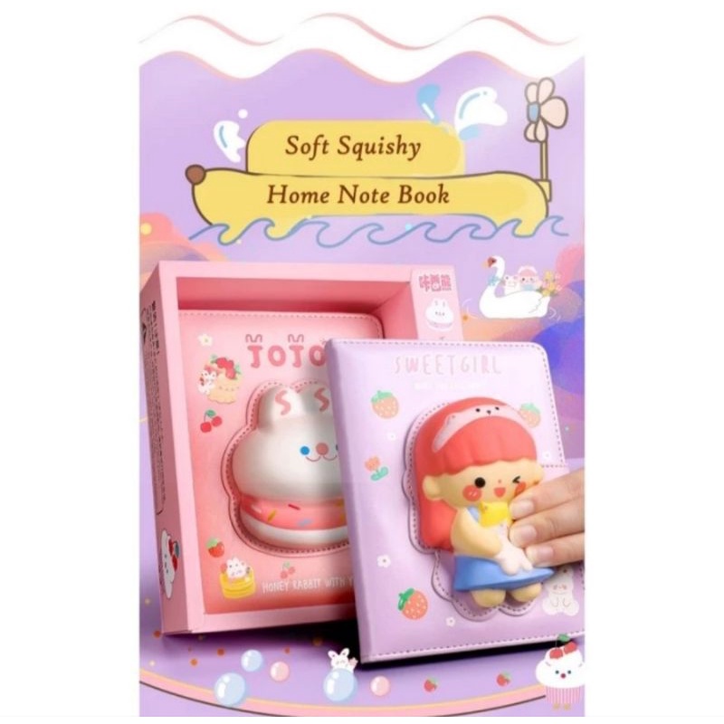 Buku Diary Anak Squishy 3D Cute