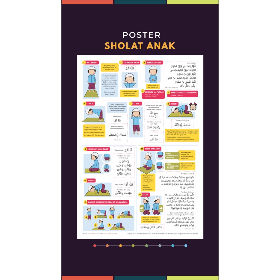 Poster Belajar – Sholat Anak