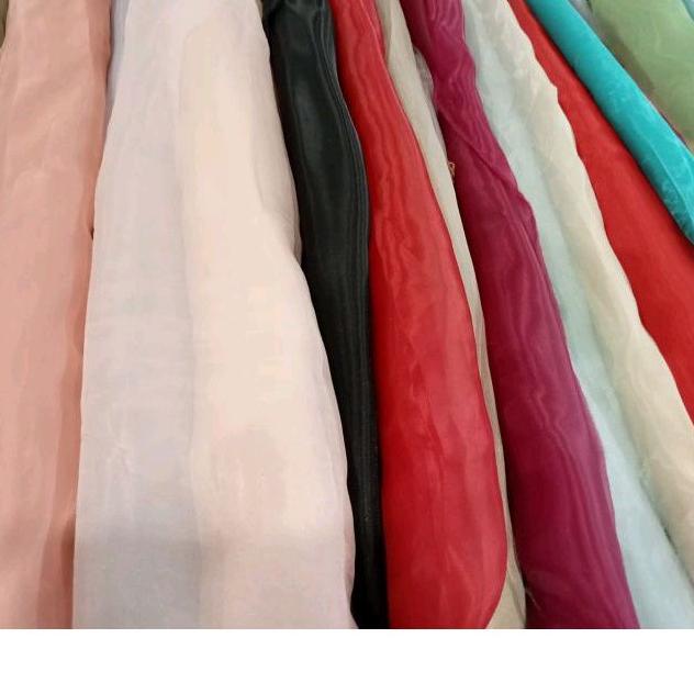 Kain Organza Polos Premium Silk Meteran