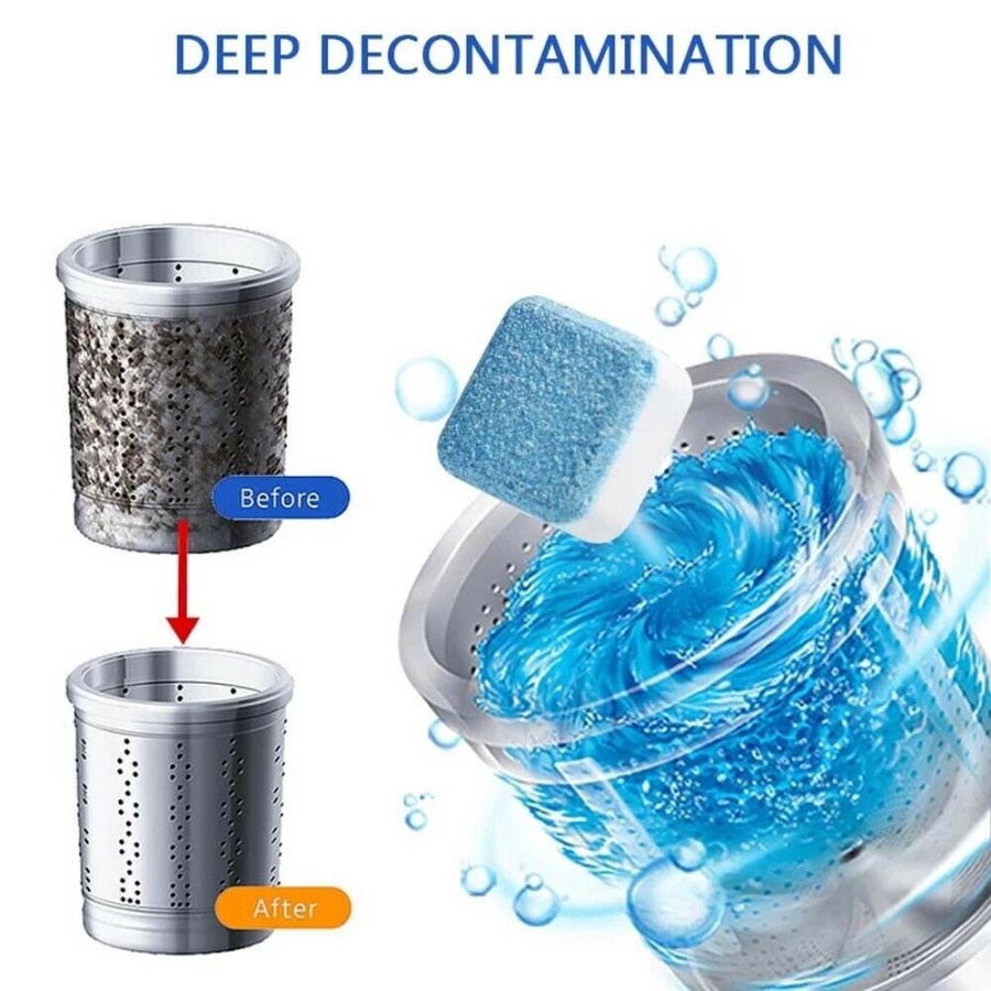 

TABLET PEMBERSIH MESIN CUCI SABUN MESINCUCI PEMBERSIH KOTORAN MESIN CUCI DEEP CLEANING WASHING LAUNDRY MACHINE CLEANER PREMIUM TABLET