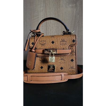 MCM Heritage Satchel Visetos Mini Bag PRELOVED