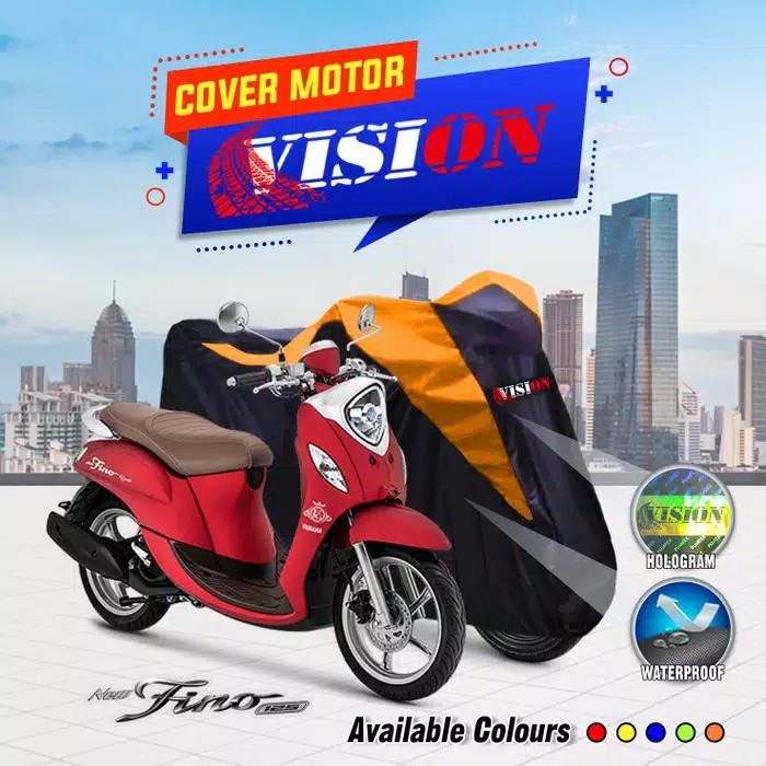 COVER PENUTUP SARUNG MOTOR YAMAHA FINO OUTDOOR WATERPROOF MURAH WARNA