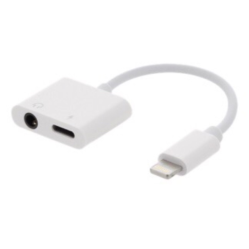 2 In1 Adapter For IPhone XR X XS MAX 7 8 Plus Lightning To 3.5mm Audio Charger Cable Music Converter Jack Earphone Adapter ORI