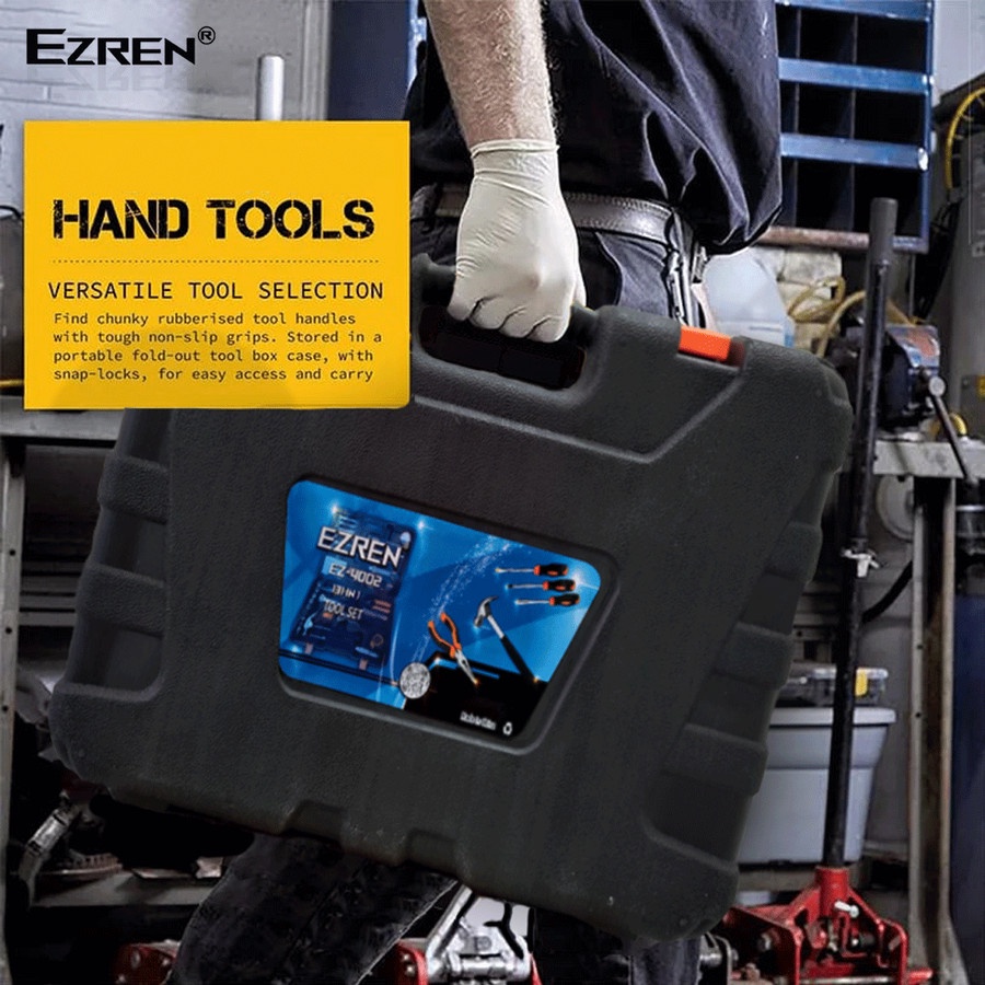 Ezren EZ-4002 Tool Kit Set 131 in 1 Lengkap Toolkit Toolbox Kit Home