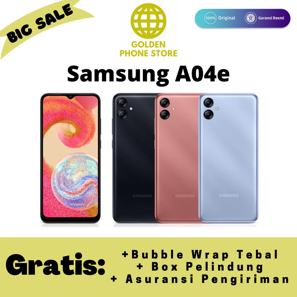 Samsung Galaxy A04e - Original &amp; Garansi Resmi Samsung Indonesia