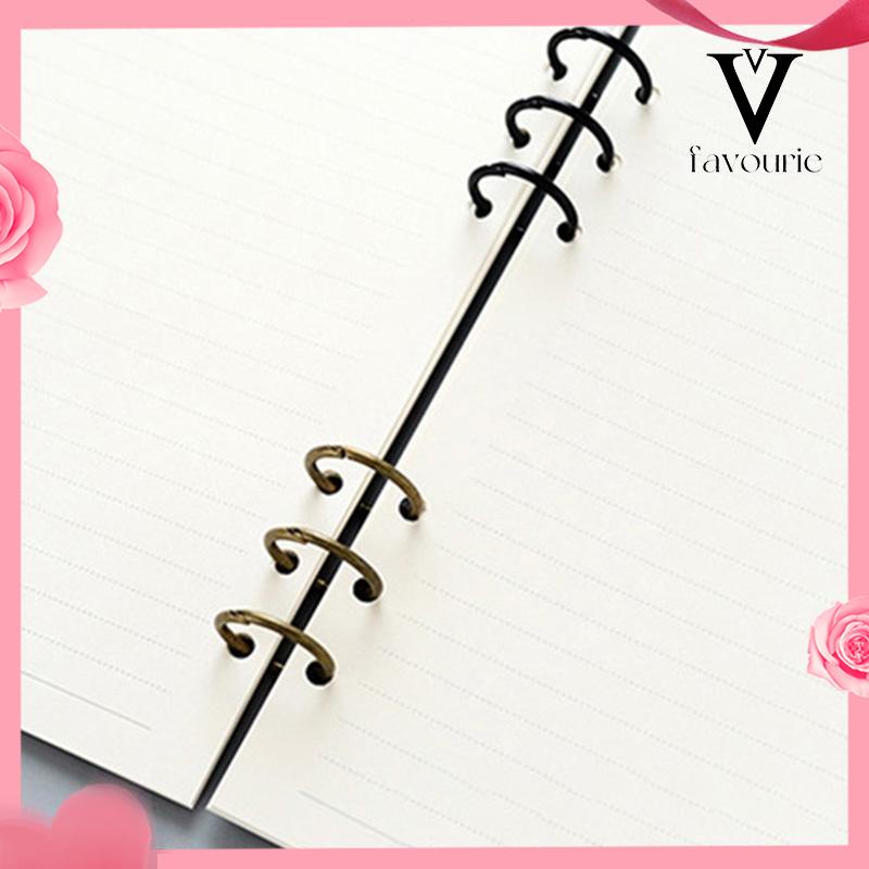 COD1 Piece 3Hole Metal Clip Book Rings Loose-leaf Binder-FA