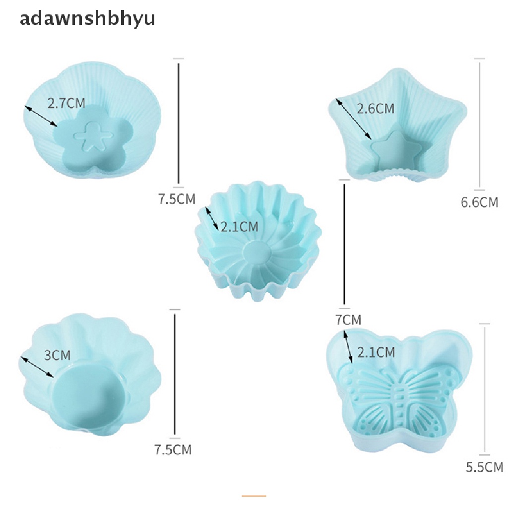 Adawnshbhyu 1Pc Cetakan Kue Silikon Muffin Cupcake Cetakan Kue Muffin Reusable Kitchen Bakeware ID