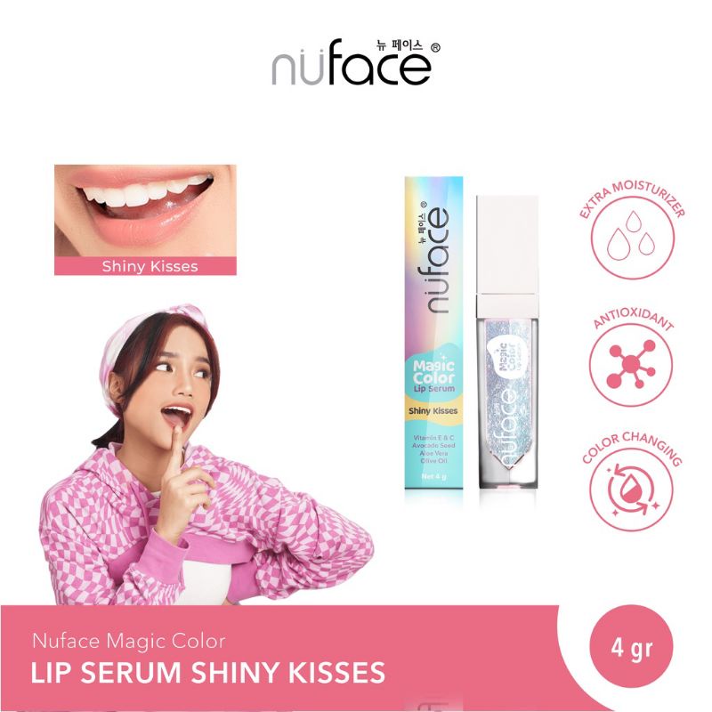 Nuface Magic Color Lip Serum Cutie Pink / Shiny Kisses