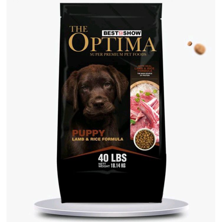 Makanan Anjing Promo Dog Food OPTIMA Puppy Lamb &amp; Rice Formula 40 LBS 18,14kg (Ekspedisi) makanan anjing anakan optima best in show super premium pet foods