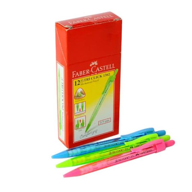 

ォ Pensil Mekanik Faber Castell Tri Click 1362 0.5 mm $