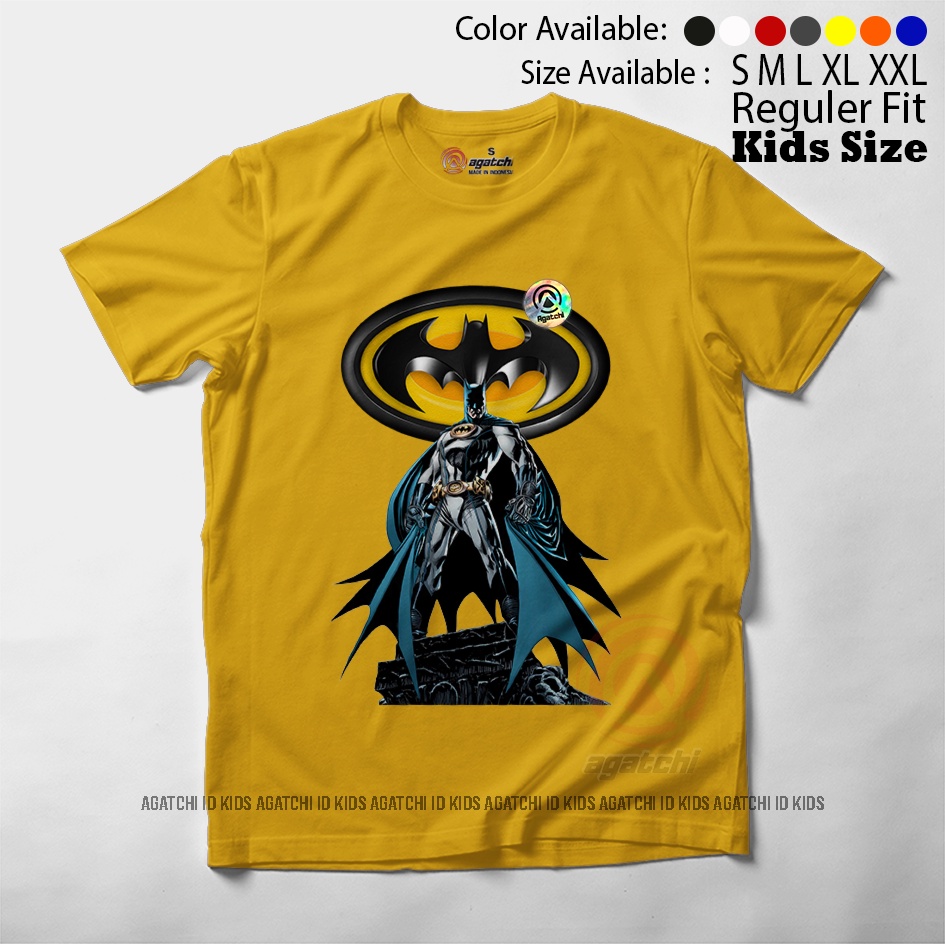 Baju Kaos Atasan Anak Laki - Laki Agatchi Motif Batman