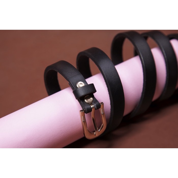 Ikat Pinggang Wanita Sabuk Kulit Asli Wanita / Gesper Kulit Wanita - Casual Women Belt - Hitam(P3J1)