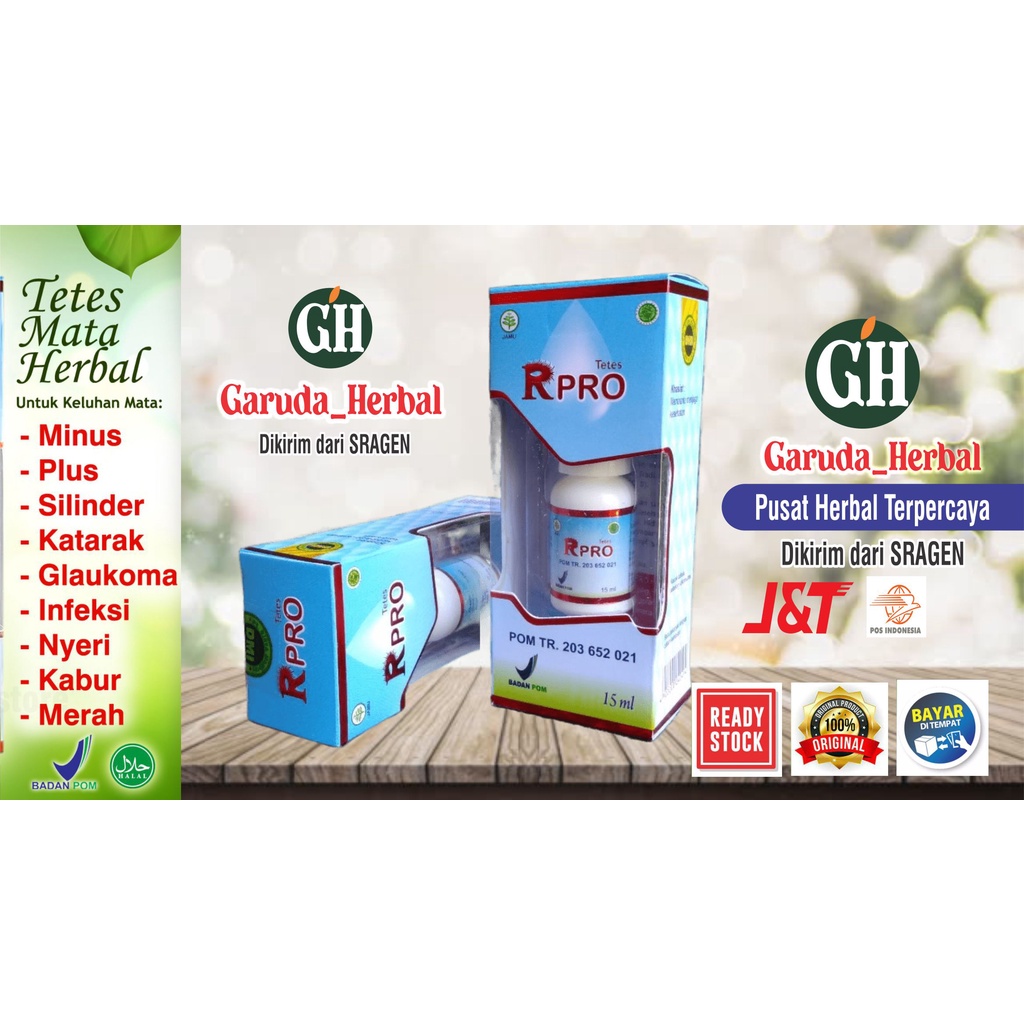 Jual Tetes RPRO R PRO mengatasi katarak, mata minus, plus, silinder, glukoma, pandangan kabur