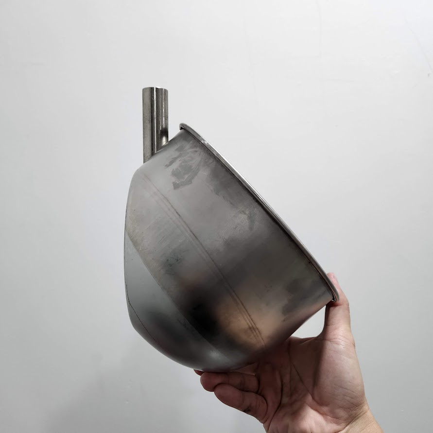 Tempat Minum Babi BESAR 21 CM Piglet Nipple Nipel Nepel Mangkok Minum Anak Babi Stainless Steel Drinking Bowl Artupic