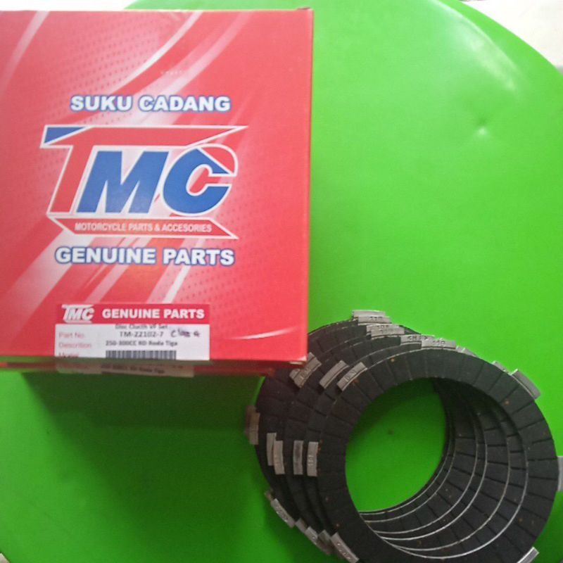 (KUALITAS PREMIUM)KAMPAS KOPLING ISI 7 KEPING CLASS A KAISAR VIAR 150-300 CC SPAREPART MOTOR RODA 3 DLL