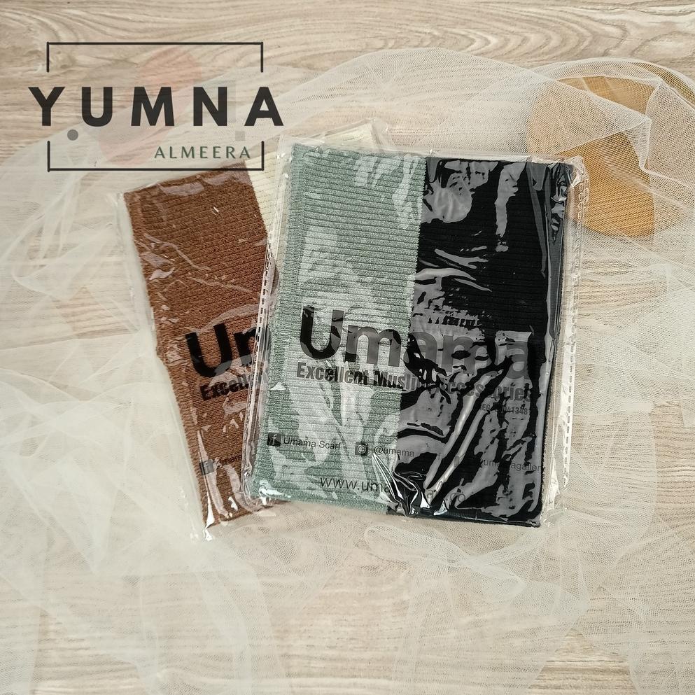 [KODE 706FV] Bandana Rajut 2 Warna Premium By Umama Scarf, Inner Ciput Rajut UMAMA Premium