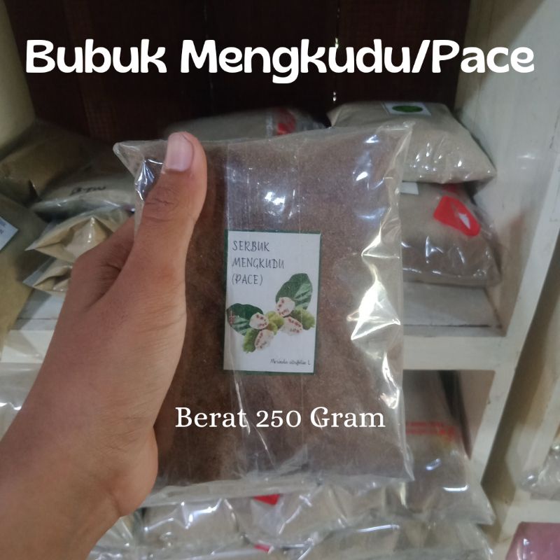 

Bubuk Serbuk Buah Mengkudu Pace 250 Gram Asli Tanpa Campuran / Herbal / Jamu / Original / Tradisional