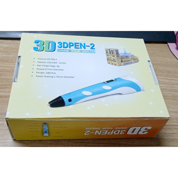 

3D-PEN2 Pena Magic Drawing Printer with 9 Meter PLA Filament - DW-G2 -